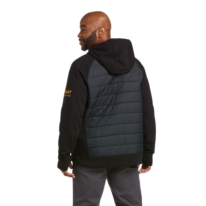 Ariat Hoodie Herren - Rebar Thermic Insulated Full Zip Schwarz ( KLJIS-4327 )